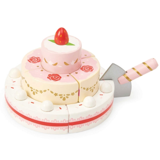 Sliceable Strawberry Wedding Cake